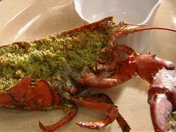 Baked lobster with garlic butter panko Recipe | Food Network UK