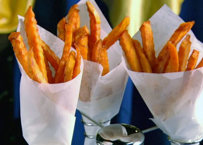 Baked Sweet Potato Fries Recipe | Food Network UK