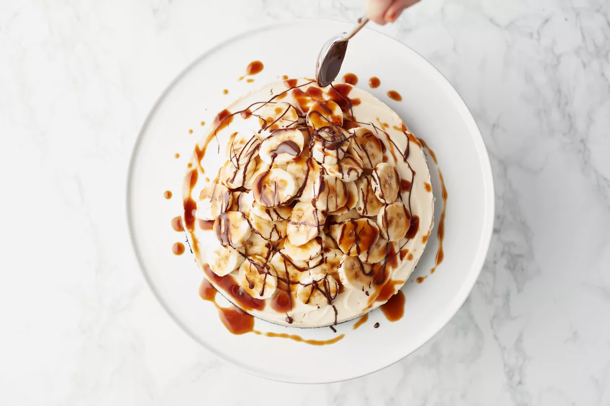 Banoffee "Cheese" Cake Recipe by Mary McCartney Recipe | Food Network UK