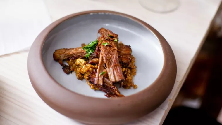 Beef Brisket and Barley with Fine Herbs Recipe | Food Network UK