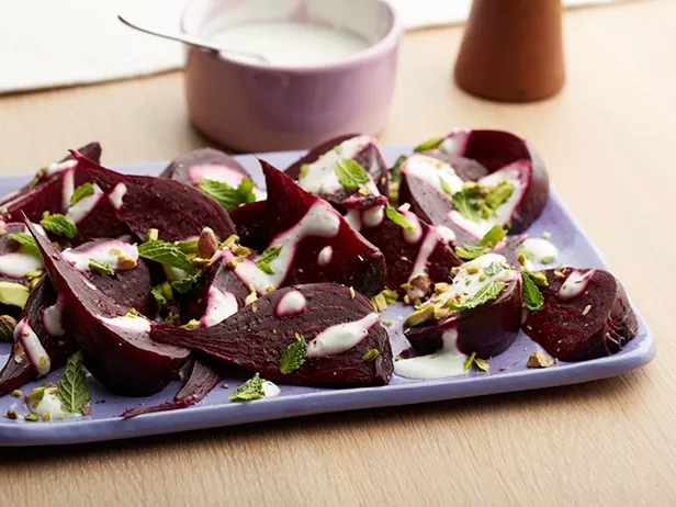 Beetroots with Balsamic Vinaigrette and Mint Recipe | Food Network UK