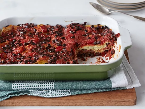 Black Bean Lasagne Recipe | Food Network UK