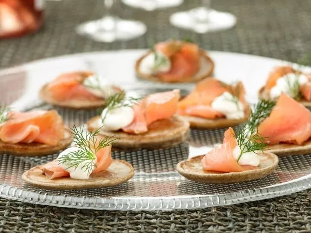 Blini with Smoked Salmon Recipe | Food Network UK