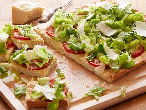 Caesar Salad Pizza Recipe | Food Network UK
