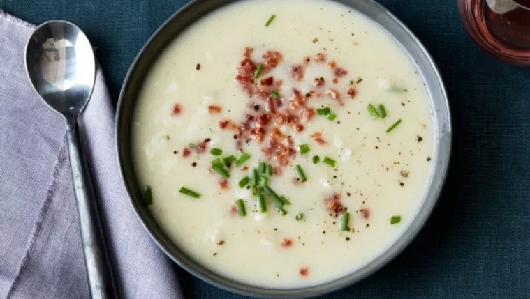 Creamy Cauliflower Cheese Soup Recipe | Food Network UK