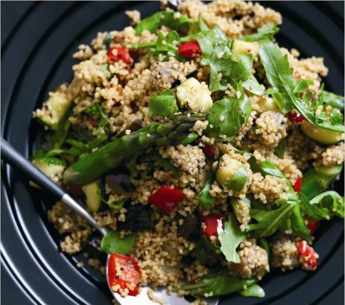 Charred Vegetable and Couscous Salad Recipe | Food Network UK