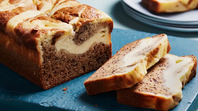Cheesecake-Stuffed Banana Bread Recipe | Food Network UK