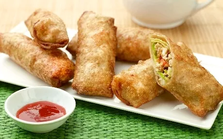 Chicken and Avocado Spring Rolls Recipe | Food Network UK