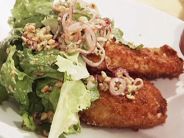 Chicken milanese with tomato and fennel sauce Recipe | Food Network UK