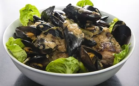 Chicken with Mussels in Cider Sauce Recipe | Food Network UK
