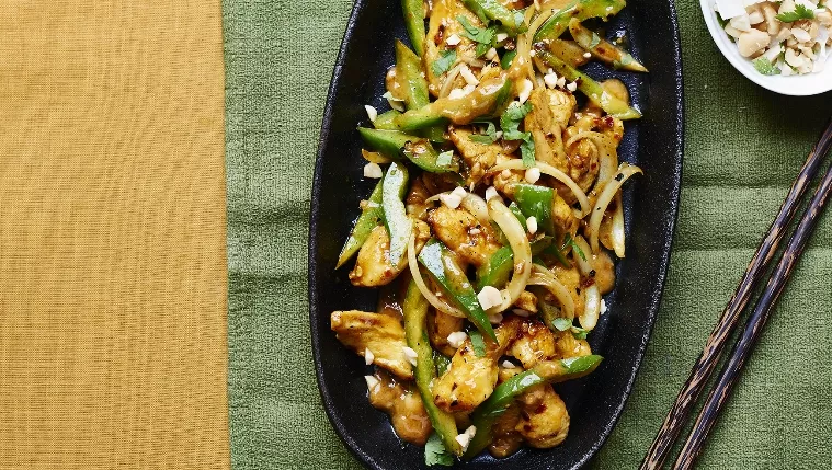 Chicken Satay Stir Fry Recipe | Food Network UK
