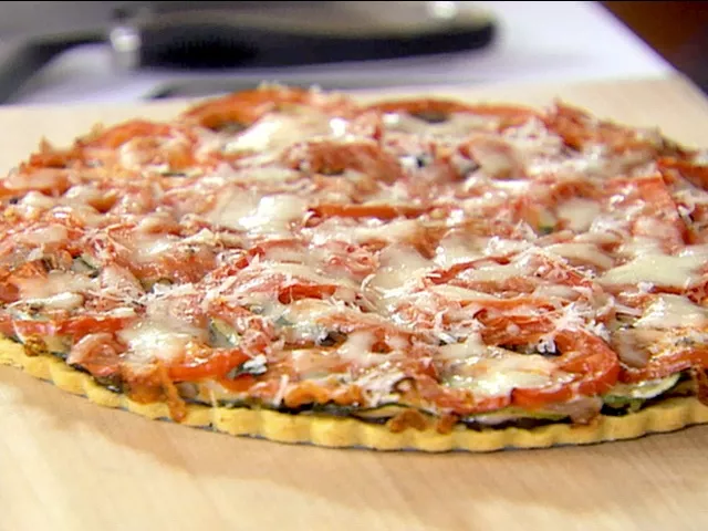 Cornmeal-Crusted Ratatouille Tart Recipe | Food Network UK