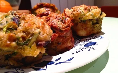 Courgette and Feta Muffins Recipe | Food Network UK