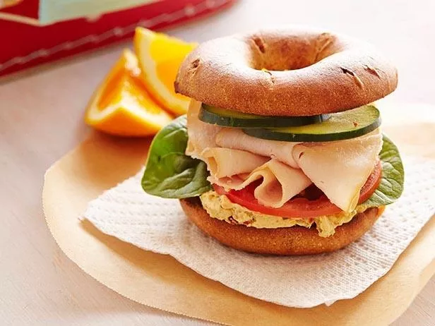 Creamy Hummus and Smoked Turkey Sandwich Recipe | Food Network UK