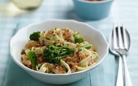 Creamy Tenderstem and Salmon Pasta Recipe | Food Network UK