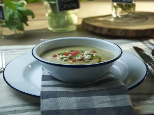 Cucumber Gazpacho with Watermelon and Mint Recipe | Food Network UK