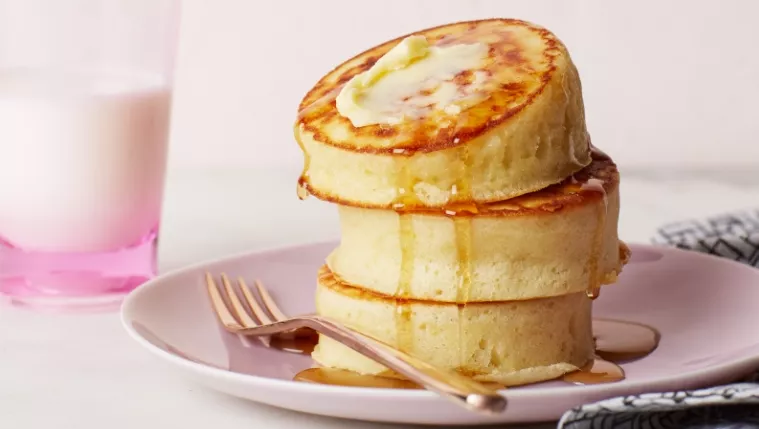 Fluffy Japanese Pancakes Recipe | Food Network UK