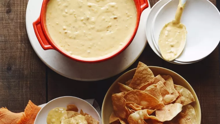 Green Chilli Queso Recipe | Food Network UK