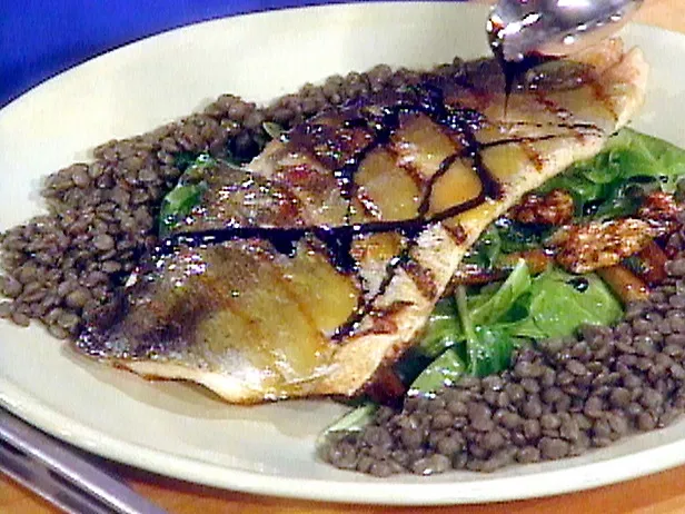 Grilled trout with herbs and citrus-nut oil dressing Recipe | Food Network UK