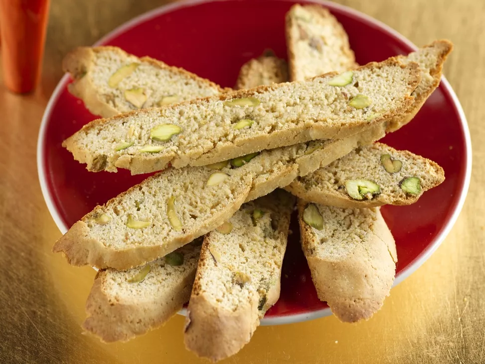 Honey Pistachio Biscotti Recipe | Food Network UK