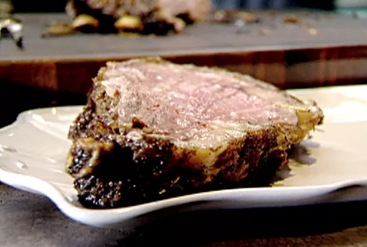 Horseradish and garlic prime rib Recipe | Food Network UK