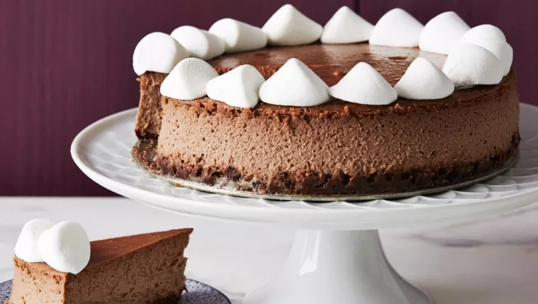 Hot Chocolate Cheesecake Recipe | Food Network UK