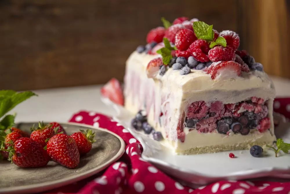 Iced Berry Terrine Recipe | Food Network UK
