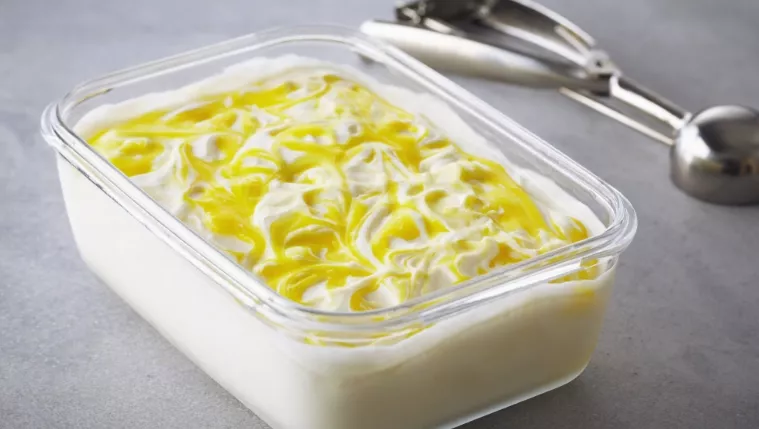 Lemon Ripple Ice Cream Recipe | Food Network UK