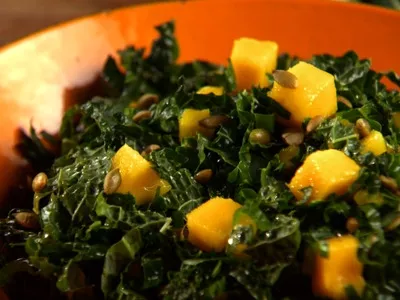 Massaged kale salad Recipe | Food Network UK