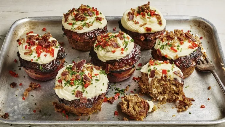 Meatloaf Muffins Recipe | Food Network UK