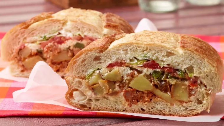 Mexican Chorizo and Potato Brick-Pressed Sandwich Recipe | Food Network UK
