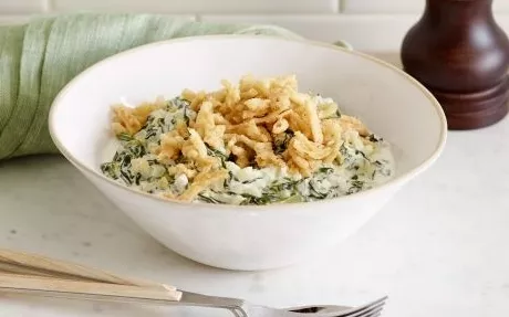 Microwave Creamed Spinach Recipe | Food Network UK