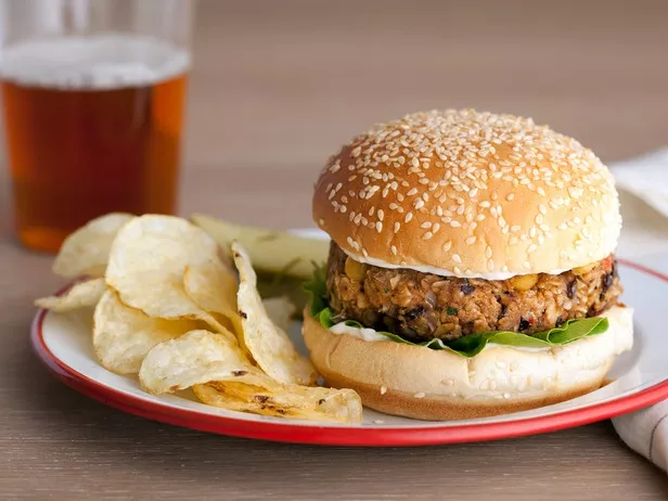 Spicy Veggie Bean Burgers Recipe | Food Network UK