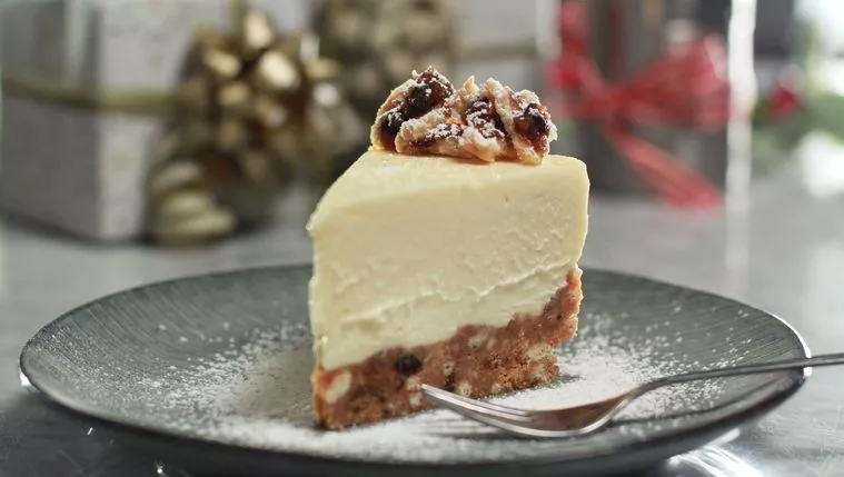 No-Bake Mince Pie Cheesecake Recipe | Food Network UK
