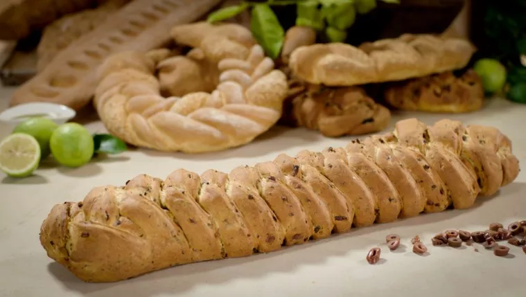 Olive Plait Bread Recipe | Food Network UK