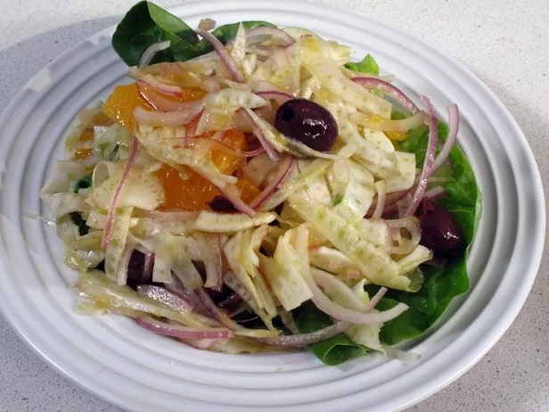 Orange, Fennel, and Black Olive Salad Recipe | Food Network UK