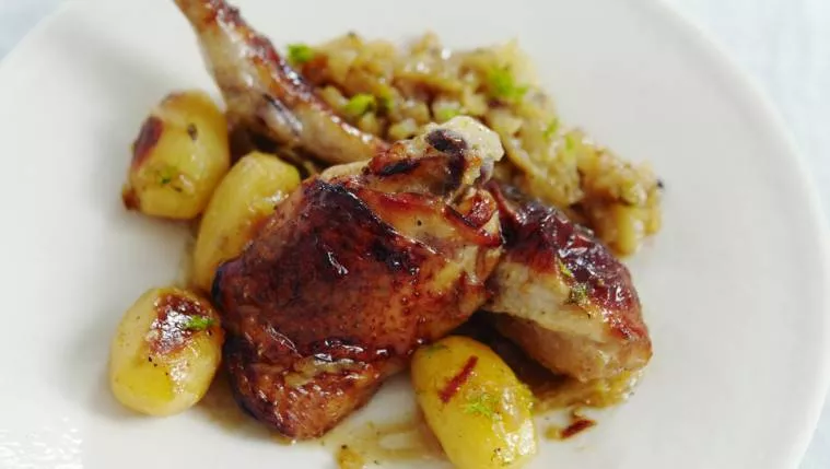 Organic Lemon Chicken with Fennel Recipe | Food Network UK