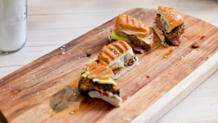 Ostrich Cheese Burgers Recipe | Food Network UK
