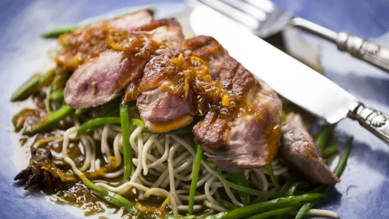 Pan-fried Honey Orange Duck Recipe | Food Network UK
