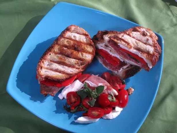 Prosciutto and Mozzarella Panini Recipe | Food Network UK