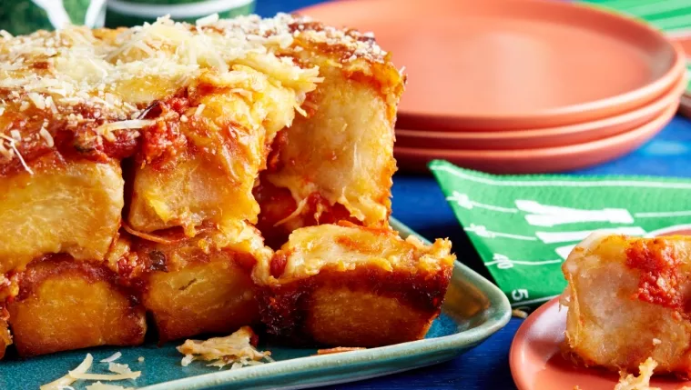 Pull-Apart Pizza Bread Recipe | Food Network UK