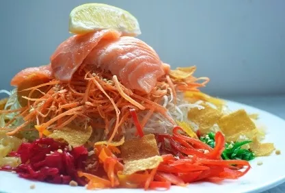 Raw Fish Salad (Ho Wan Yue Sang) Recipe | Food Network UK
