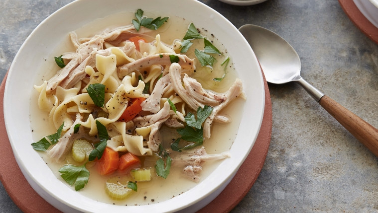 Slow Cooker Chicken Noodle Soup Recipe | Food Network UK