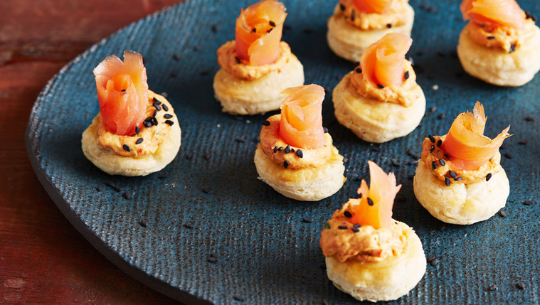 Smoked Salmon Puffs Recipe | Food Network UK
