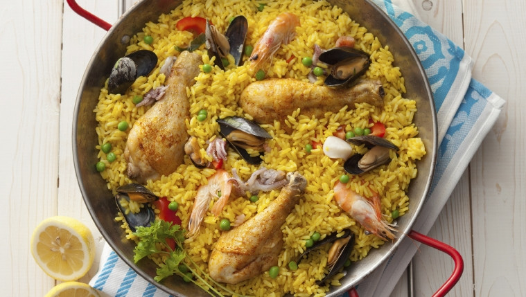 Spanish Chicken and Chorizo Paella Recipe | Food Network UK