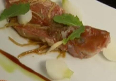 Steamed sea bass with spring onions and ginger Recipe | Food Network UK