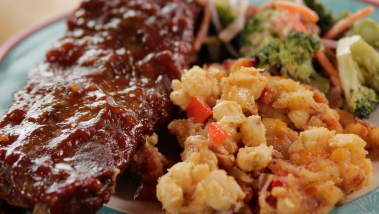 Sticky Spicy Slow-Cooked Ribs Recipe | Food Network UK