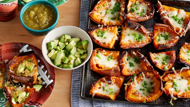 Sweet Potato Skins Recipe | Food Network UK