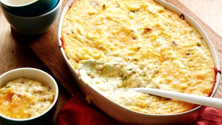 Twice Baked Potato Casserole Recipe | Food Network UK