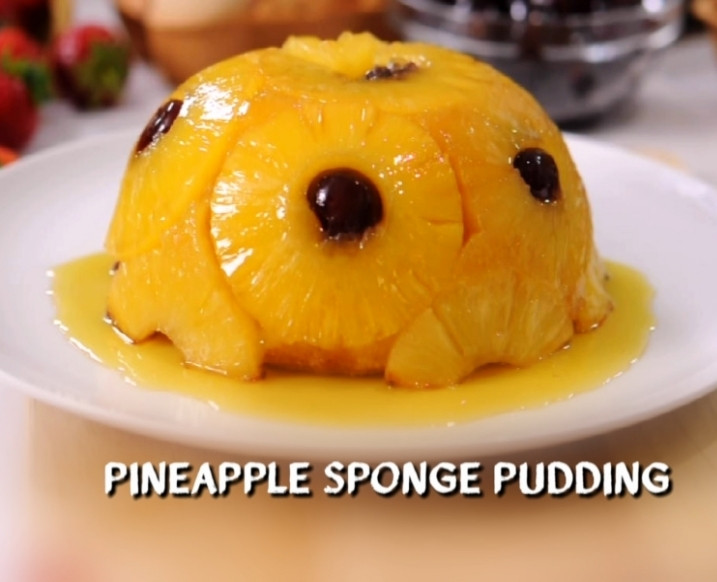 Upside-Down Pineapple Sponge Pudding Recipe | Food Network UK